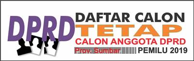 Daftar Calon Tetap DPRD Provinsi Sumatera Barat