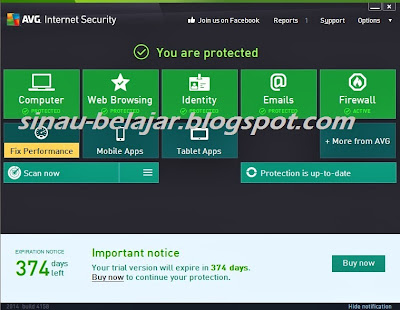 Download AVG Internet Security 2014 for 375 Days Activated