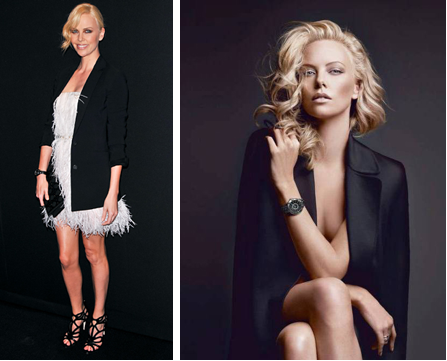 Charlize Theron in Feathers for Dior Watches