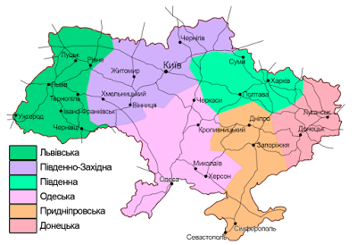 Львівська залізниця карта фото