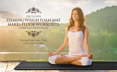 HemingWeigh 1-Inch Thick Yoga Mat Non-Slip Exercise Mat