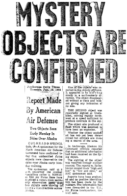 Mystery Objects Are Confirmed (Pt 1) – Anchorage Daily Times 2-16-1960