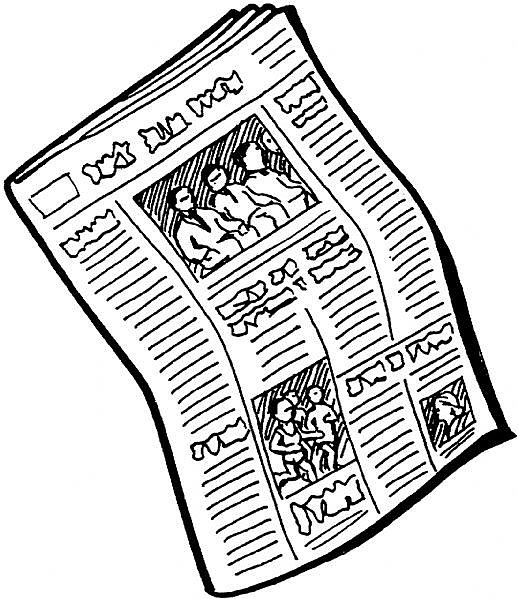 Newspaper Clip Art When the snow season began, I called the circulation 