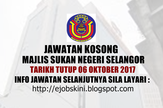 Jawatan Kosong Majlis Sukan Negeri Selangor (MSN Selangor 