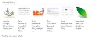 Membuat Artikel Terkait disertai Gambar Di Blog