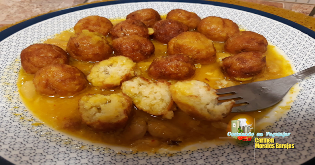 Albondigas de Bacalao con Almendras