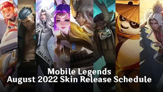 Mobile Legends August 2022 Skin Release Schedule