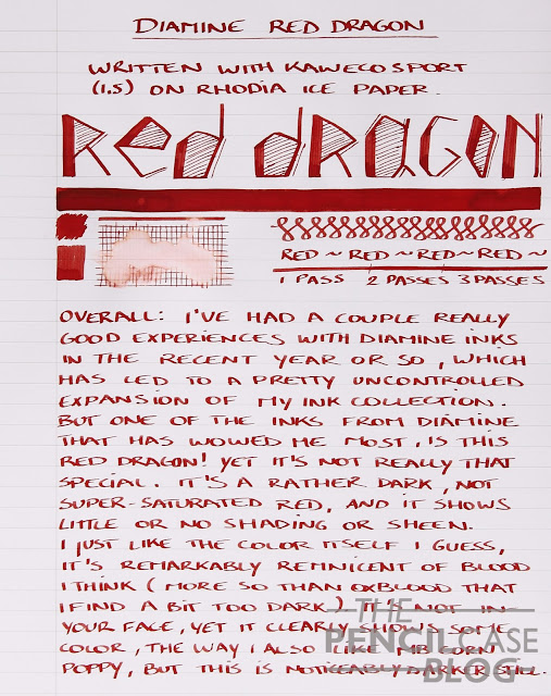 Diamine Red Dragon ink review