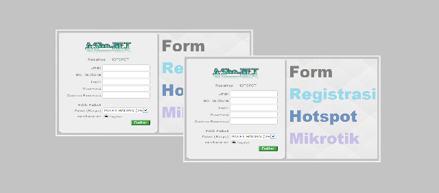 Form Registrasi Member Hotspot Mikrotik Menggunakan Userman