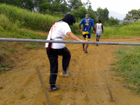 Back pack leaving the potato farm