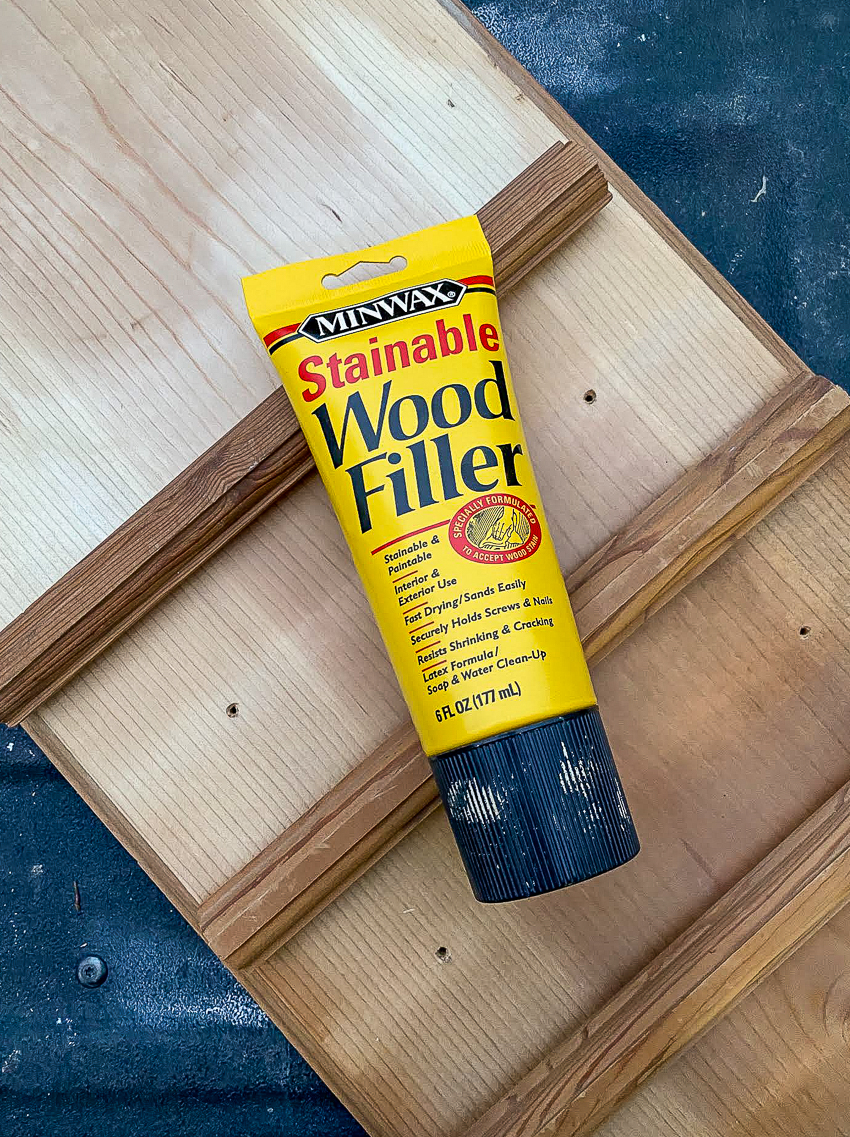 filling holes with wood glue