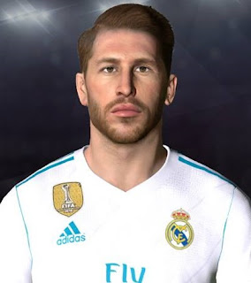 PES 2017 Face & Tattoo Sergio Ramos v2 by Facemaker Ahmed El Shenawy