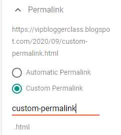 blogger permalink