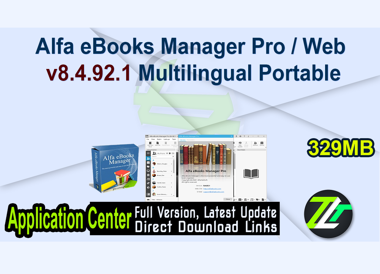 Alfa eBooks Manager Pro / Web v8.4.92.1 Multilingual Portable