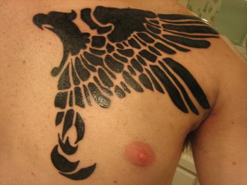 Eagle Chest Tattoo Designs for Mens