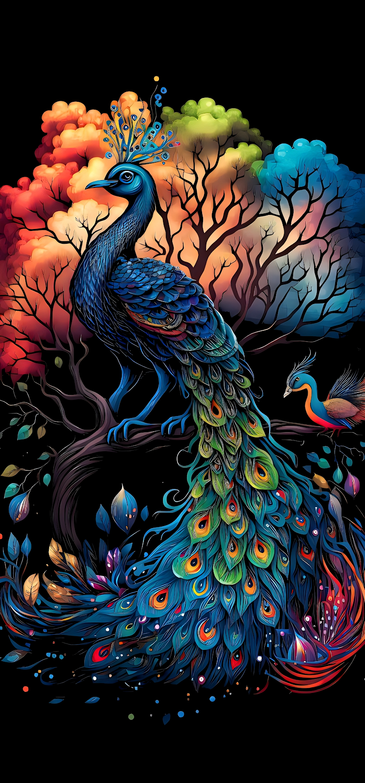 Peacock Tree Art
