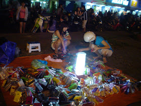 Street shop with mobile accesories (Vietnam)