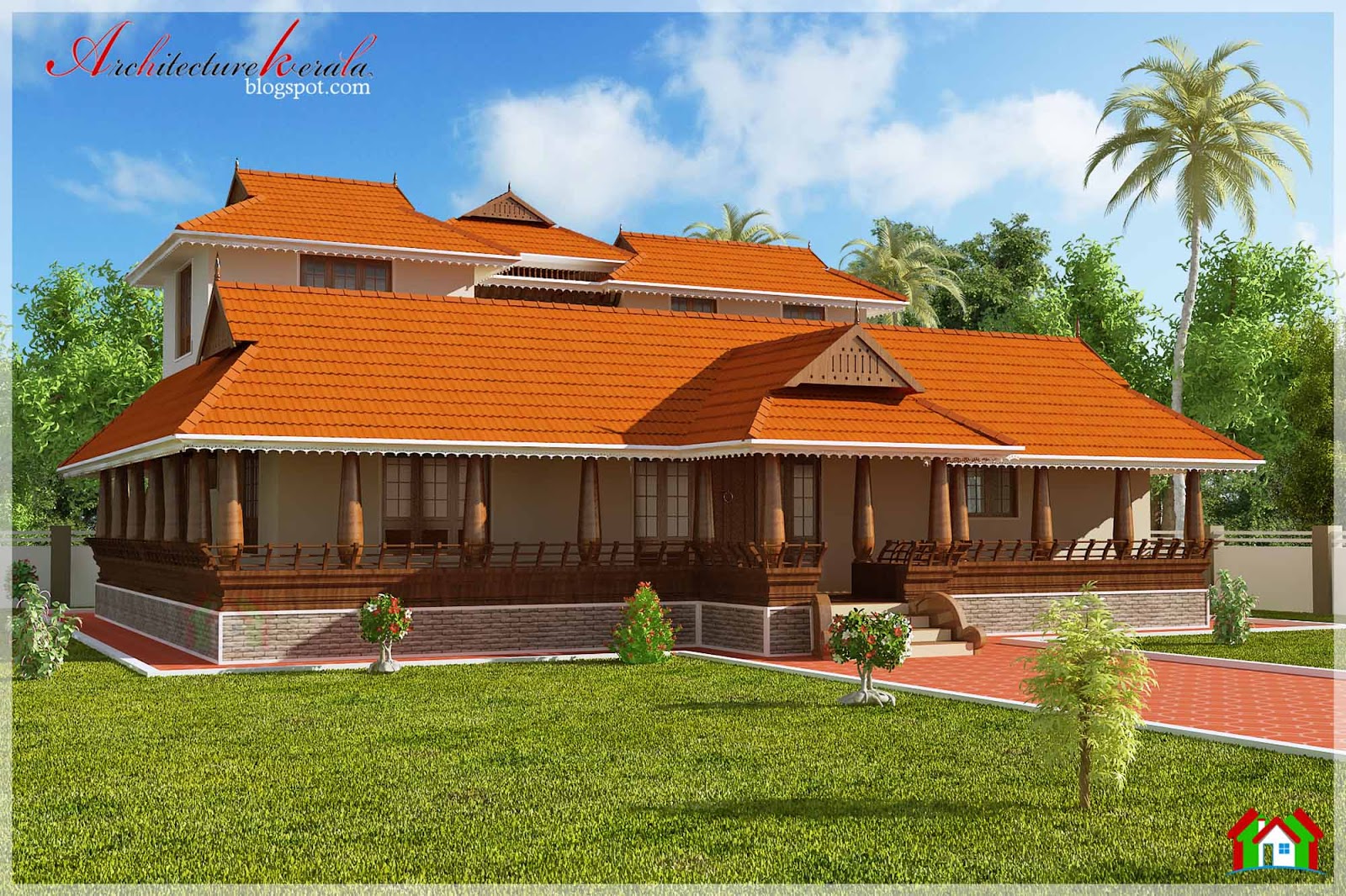 Architecture Kerala NALUKETTU STYLE KERALA HOUSE ELEVATION