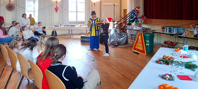 Ukrainian refugee Christmas party, France. Photo by loire Valley Time Travel.