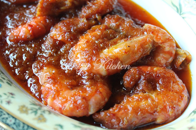 Udang Masak Merah Sedap - Azie Kitchen