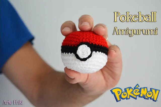 Divertido Pokeball Amigurumi Tejido a Crochet