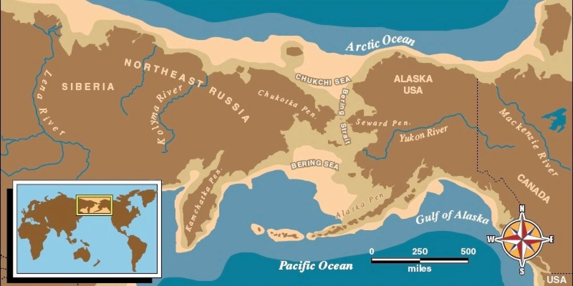 Que Es El Estrecho De Bering, Teoría, Historia, Mapa, Ubicación Y Origen De Su Nombre