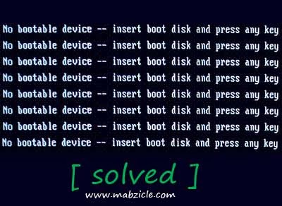 [ Solved ] HOW TO: Fix No Bootable Device Insert Boot Disk ...