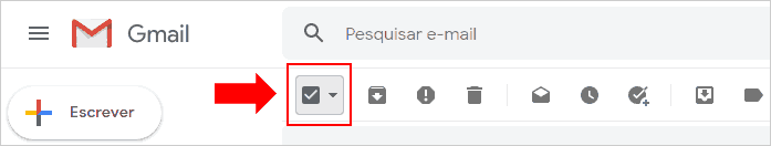Marcando todos os e-mails