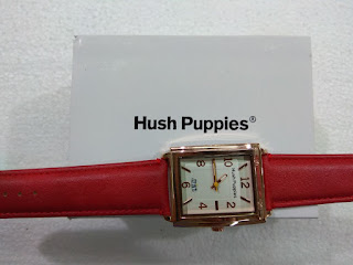 ,Jam tangan Hush Puppies kulit merah