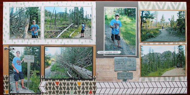 Harney Peak Trail Custer State Park South Dakota Scrapbook Page