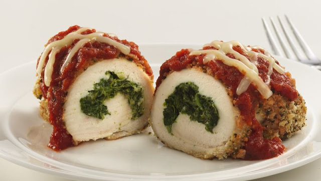 Skinny Stuffed Chicken Parmesan