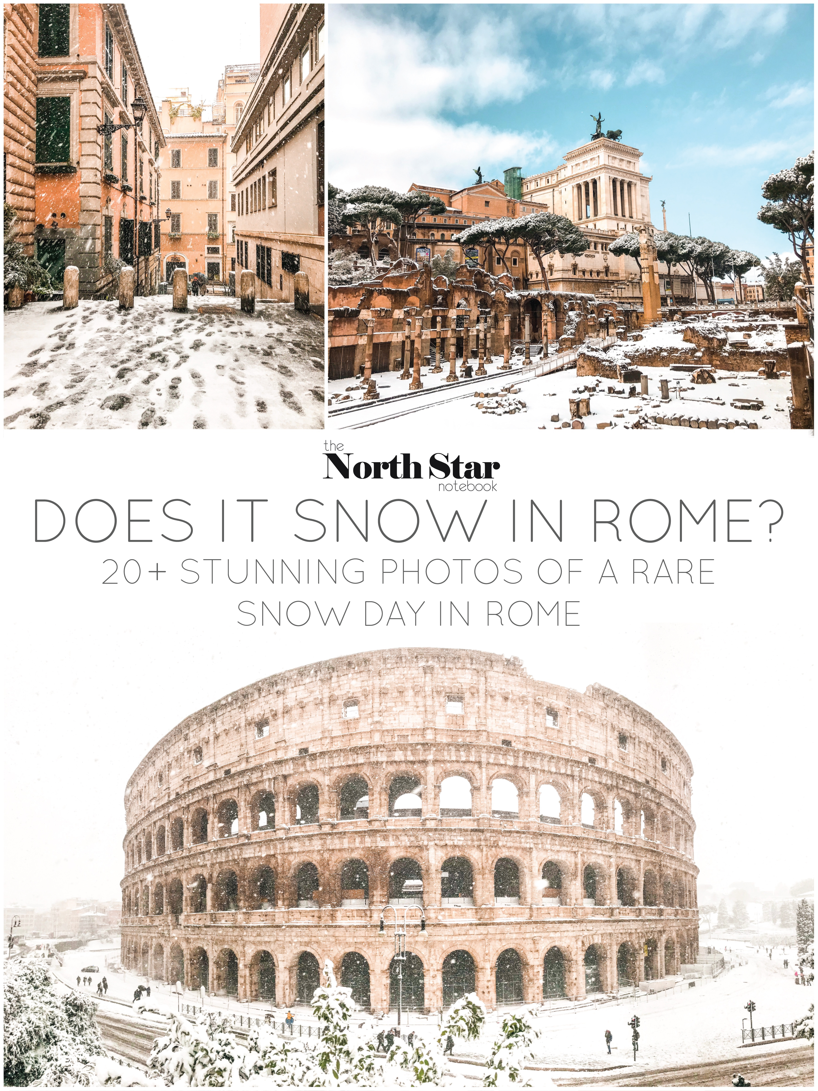 Does it Snow in Rome? 20+ stunning photos of a rare snow day in Rome