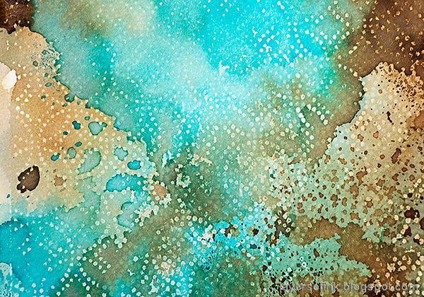 Layers of ink - Wax Paper Resist Video Tutorial by Anna-Karin Evaldsson.