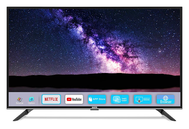 Sanyo 108 cm (43 inches) Nebula Series Full HD Smart IPS LED TV XT-43A081F (Black) (2019 Model)