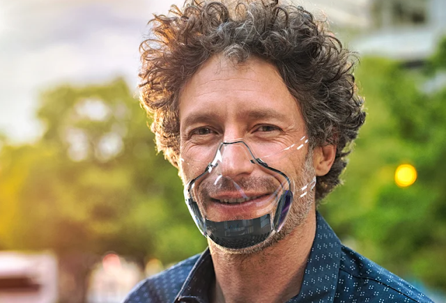 LEAF la primera máscara transparente N-99 con filtro aeroespacial, 100% reutilizable y reciclable