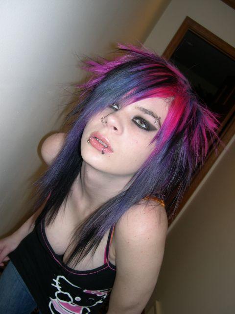 Men Different Colours of Scene Hairstyles Scene kids hairstyles change from 