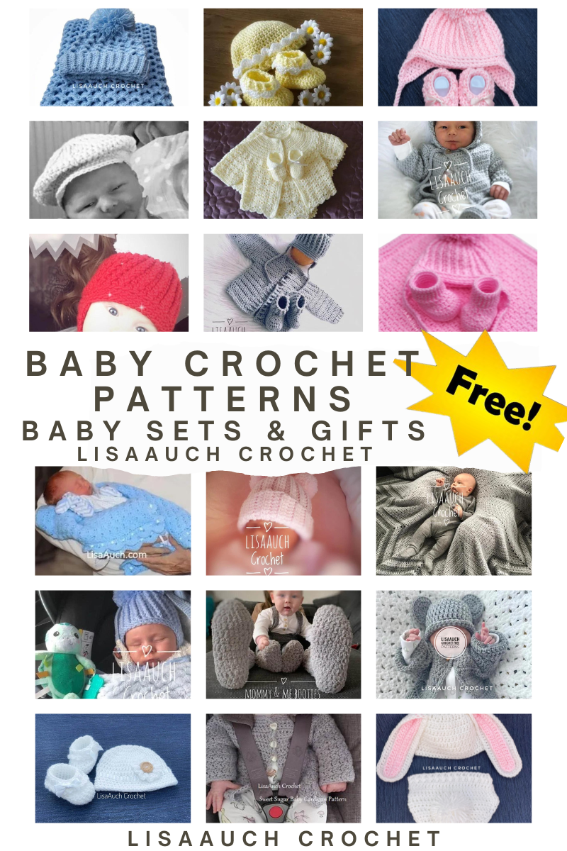 newborn crochet baby set patterns free
