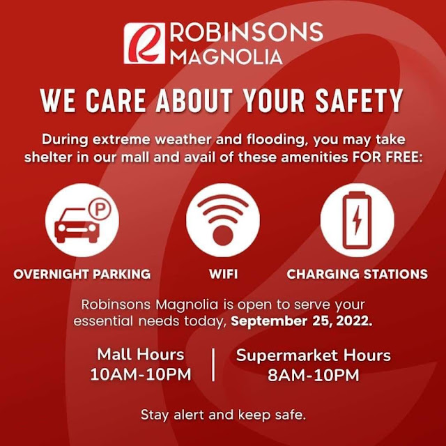 Public Service for Typhoon Karding Noru by Robinsons Malls