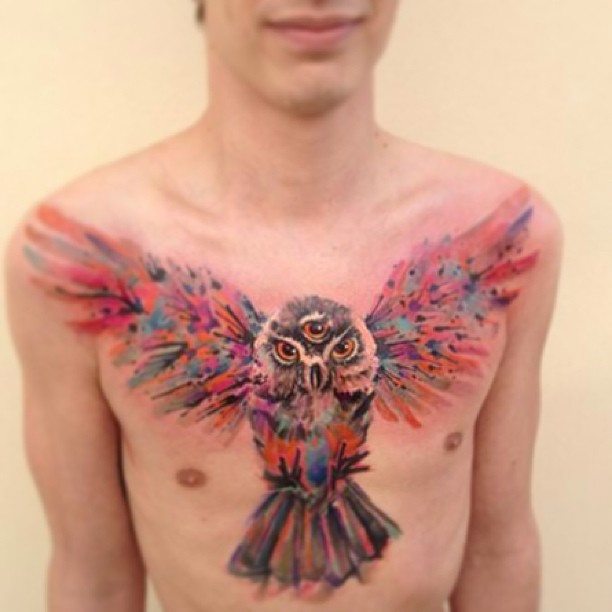 watercolor body painting / tattoos