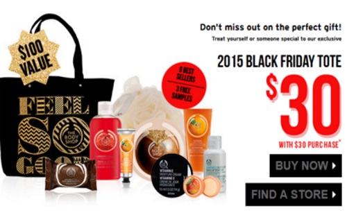 The Body Shop Back Friday Tote + Mix & Match 3 For $33