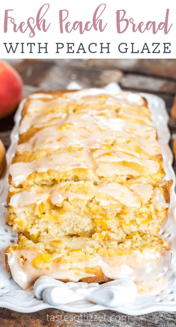 This Peach Bread is a wonderful recipe to incorporate summer peaches. Delicious, moist bread full of ripe diced peaches with a sugar crust.