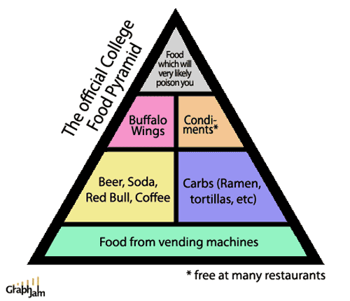 ... pyramid to the left may look more like a typical food pyramid for you