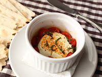 Baked Goat Cheese “Caprese” – Hot and Not