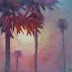 Tropical Sunrise Painting, Landscape Painting, "Florida Sunrise",
Daily Painting, Small Oil Painting, 6x8" Oil