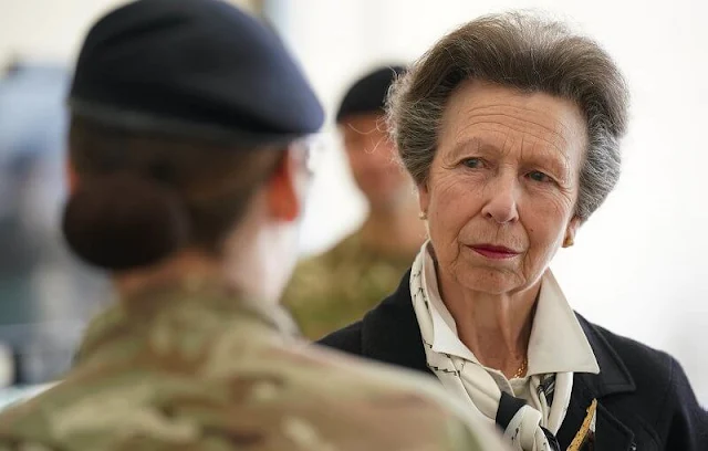 Princess Anne visited Portsmouth and St Omer Barrack to thank staff who took part in the funeral of Queen Elizabeth II
