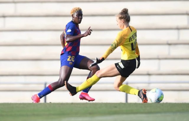 Oshoala score brace in Barcelona 3-0 win 