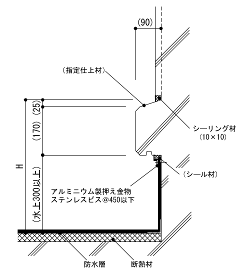 5-05-3　屋上取合い（塔屋等）