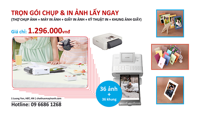 gói chụp và in ảnh lấy ngay 36 ảnh