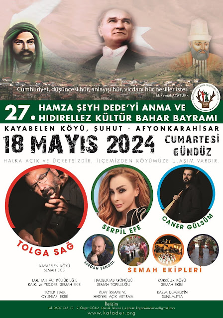Kayabelen Festivali 18 Mayıs 2024 Cumartesi Günü / Selçik Haber