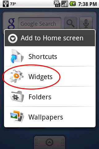 Widgets For Android